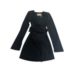 THEO Kallisto Draped Front Dress in Black